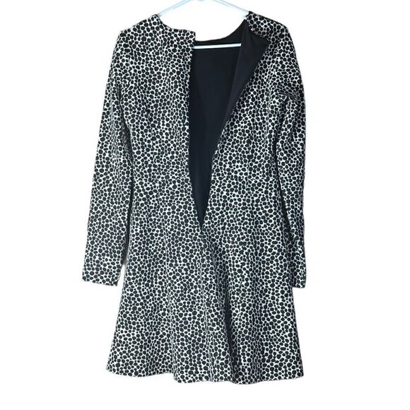 Mara Hoffman Strata Spotted Polka Dot Fit & Flare Black & White Dress Size L 📦 - Picture 4 of 10